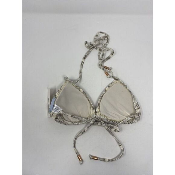 EBERJEY Bikini Top Womens Small S Gray Print String NEW Gisele Earth REVOLVE - Picture 5 of 8